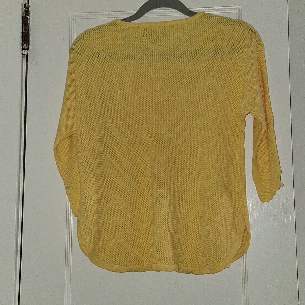 Dana Buchman Yellow Top - Picture 6 of 6